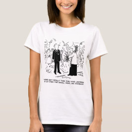 Camiseta Vicar, Boda del Servicio de la Iglesia, dice no a 