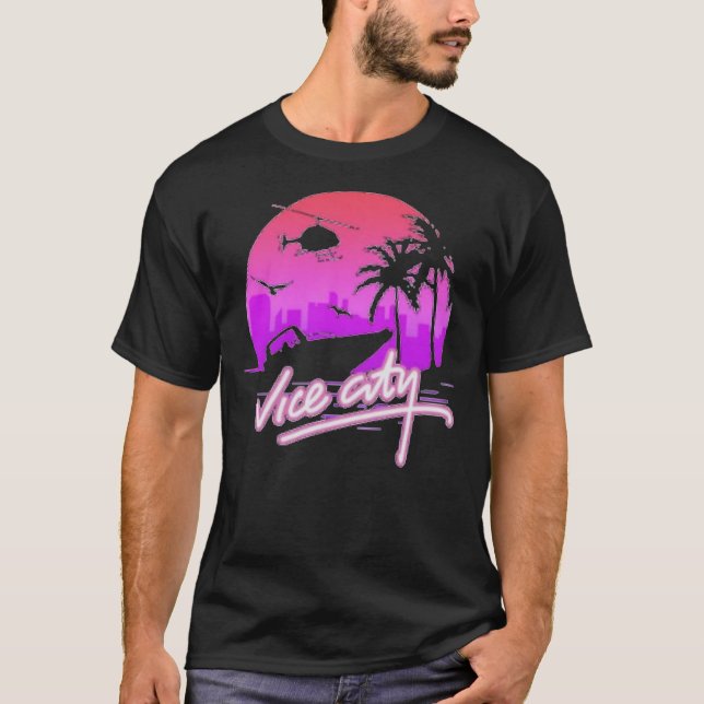 Camiseta Vice City Retro Classic T-Shirt (Anverso)