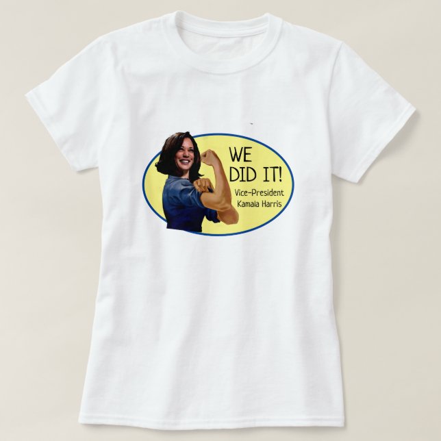 Camiseta Vice Presidente Kamala Harris como Rosie (Diseño del anverso)
