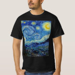 Camiseta Vicent Van Gogh Starry Night Vintage Bella Artes<br><div class="desc">Camiseta del Bella Artes Vicente Van Gogh Starry Night Vintage</div>