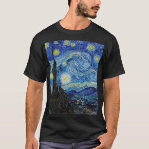 Camiseta Vicent Van Gogh Starry Night Vintage Bella Artes