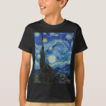 Camiseta Vicent Van Gogh Starry Night Vintage Bella Artes<br><div class="desc">Camiseta del Bella Artes Vicente Van Gogh Starry Night Vintage</div>