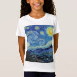 Camiseta Vicent Van Gogh Starry Night Vintage Bella Artes<br><div class="desc">Camiseta del Bella Artes Vicente Van Gogh Starry Night Vintage</div>