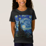 Camiseta Vicent Van Gogh Starry Night Vintage Bella Artes<br><div class="desc">Camiseta del Bella Artes Vicente Van Gogh Starry Night Vintage</div>