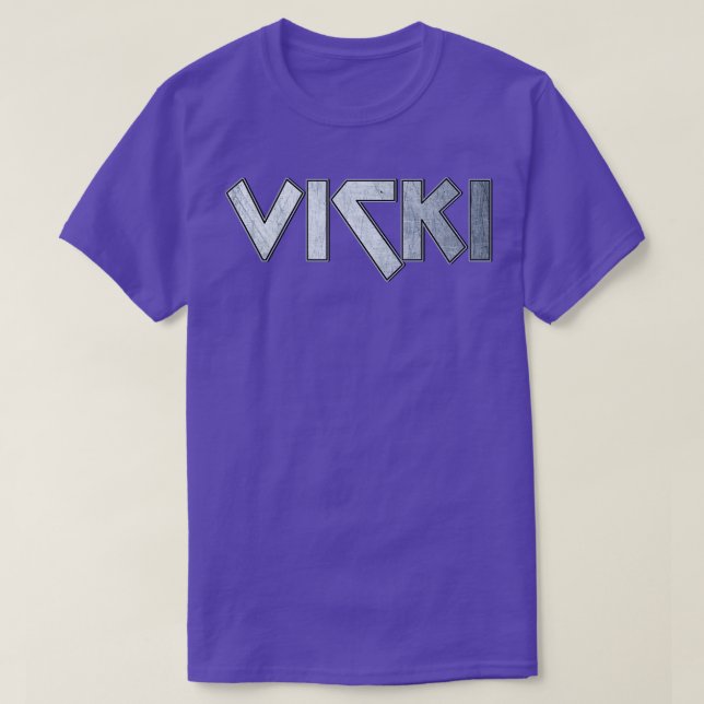Camiseta Vicki metalizado fuerte (Diseño del anverso)