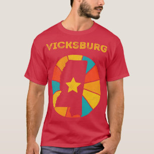 Camiseta Vicksburg Mississippi Vintage Molestias