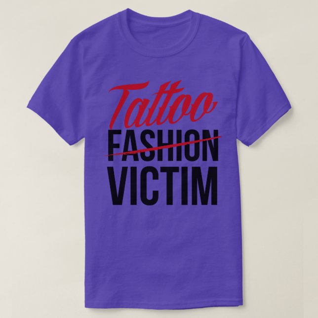 Camiseta Víctima del tatuaje de moda (Diseño del anverso)