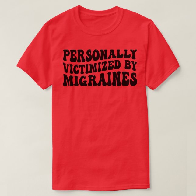 Camiseta victimizado personalmente por los migrantes 1 (Diseño del anverso)