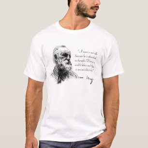 Camiseta Victor Hugo absorbió en pensamiento