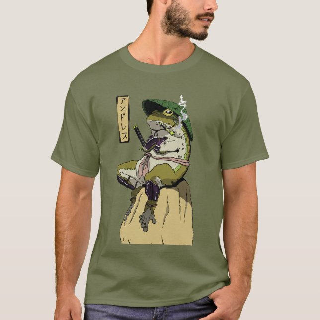 Camiseta Victoria al amanecer del samurái rana (Anverso)