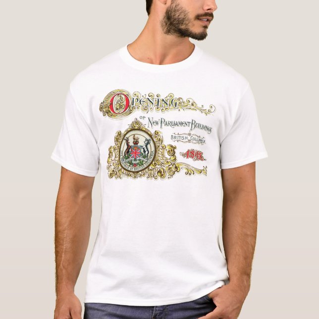 Camiseta Victoria, arte retro de la Columbia Británica (Anverso)