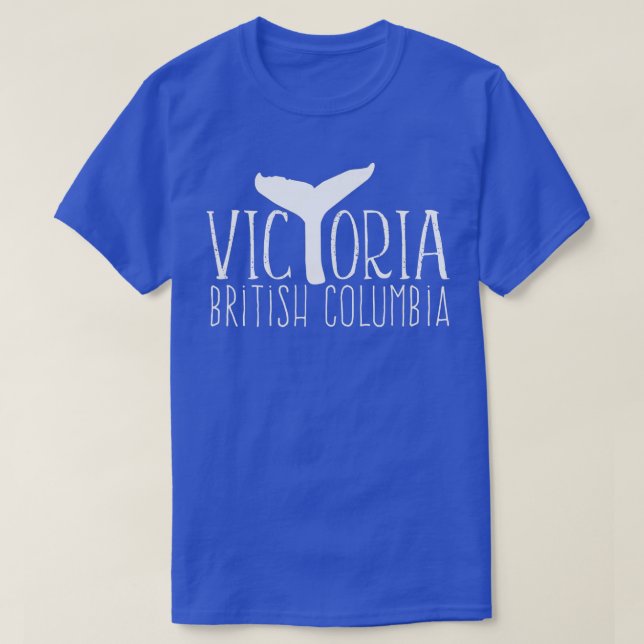 Camiseta Victoria BC Canada Whale Waters Tail British Col (Diseño del anverso)