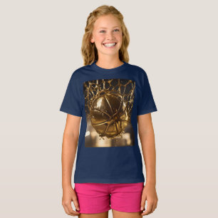 Camiseta "Victoria dorada: Netball atrapado en una red bril
