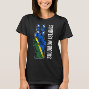 Camiseta Victoria Dos Dedos Bandera Patriótica de las Islas