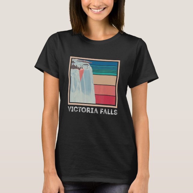 Camiseta Victoria Falls Zambia Waterfall Souvenir Africa Zi (Anverso)