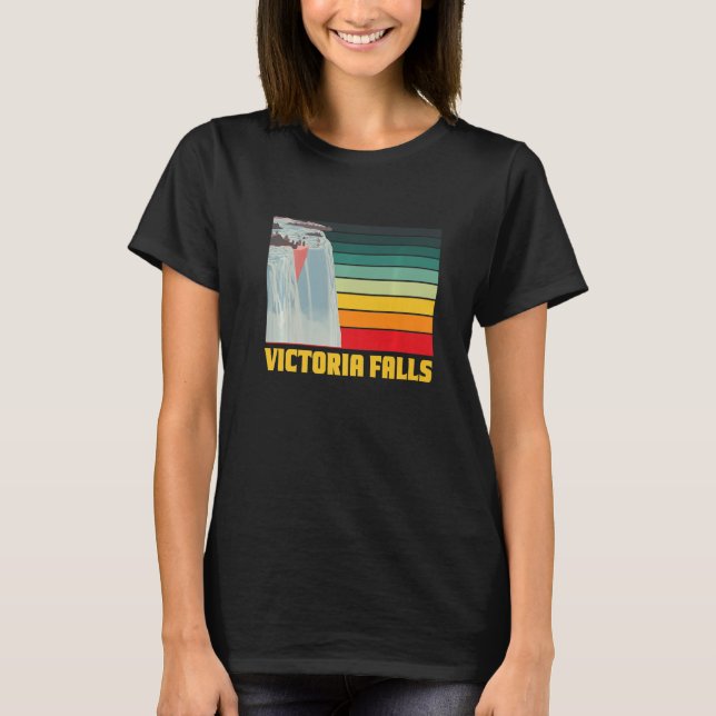 Camiseta Victoria Falls Zimbabwe Waterfall Souvenir Africa (Anverso)