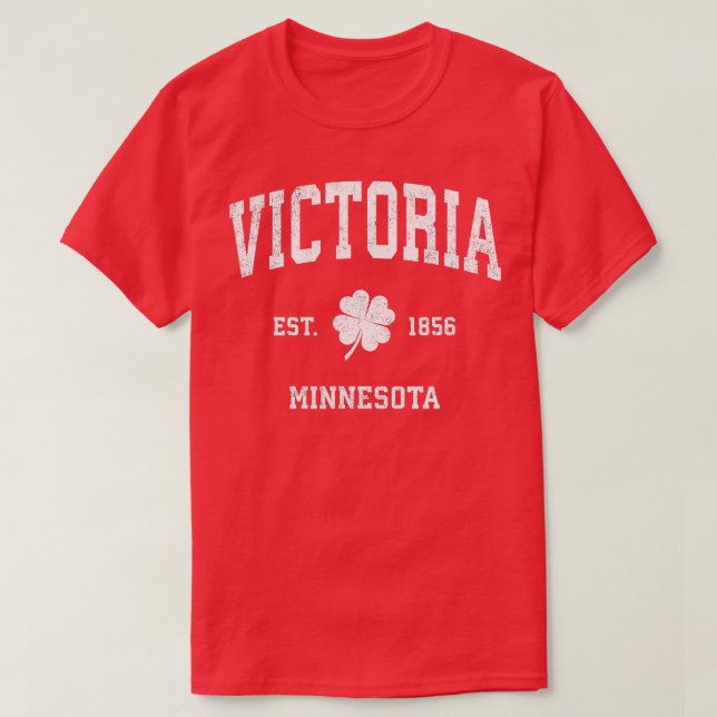 Camiseta Victoria Minnesota Vintage Shamrock Sports (Diseño del anverso)