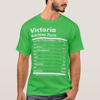 Camiseta Victoria Nutrition Hacts Funny Nombre Personalizad