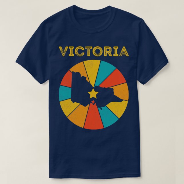 Camiseta Victoria Vintage Distresres Souvenir 1 (Diseño del anverso)