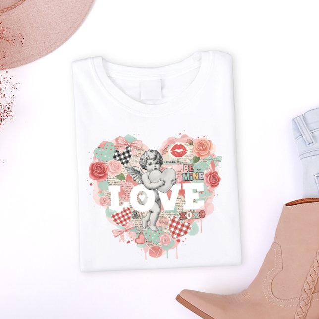 Camiseta Victorian Coquette Cherub Angel Aesthetic Heart (Subido por el creador)