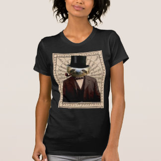 Camiseta Victorian Steampunk del hombre de la pereza