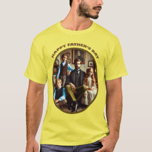 Camiseta Victoriano Feliz Día del Padre hombre con hijos UR