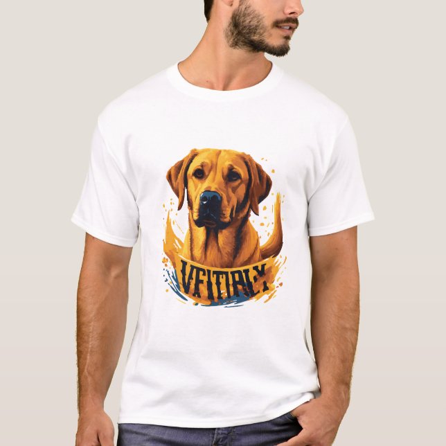 Camiseta Victory Golden Labrador Dog T-Shirt (Anverso)