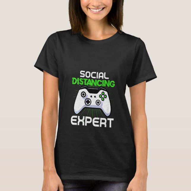 Camiseta Vid de Experto en Distancia Social de las Mujeres  (Anverso)