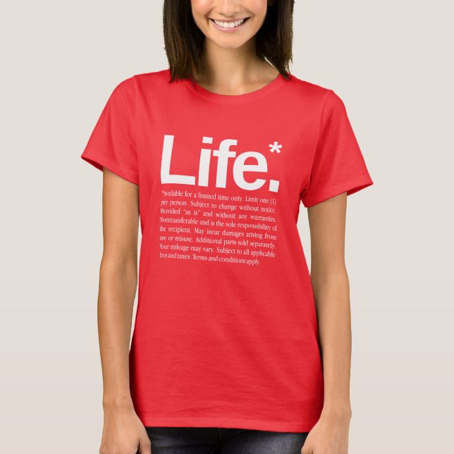 Camiseta Vida* (Anverso)