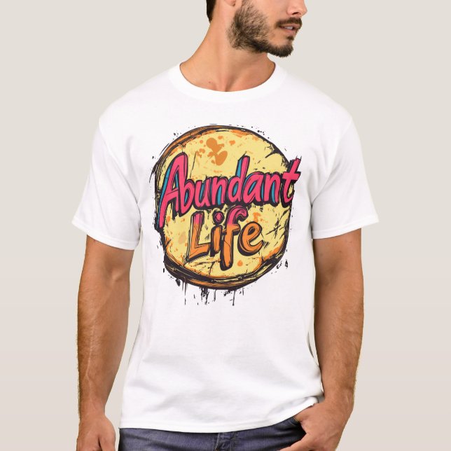 Camiseta Vida Abundante: La explosión del pop retro (Anverso)