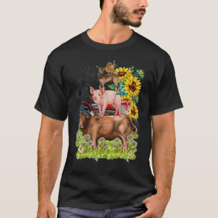 Camiseta Vida Acerca Del Equilibrio De La Granja De Vaca De