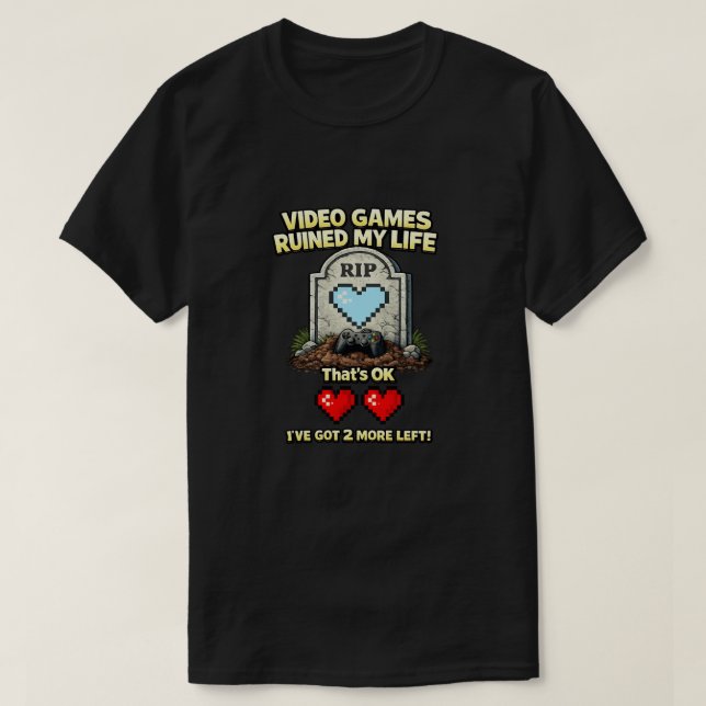Camiseta Vida Arruinada (Diseño del anverso)
