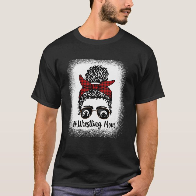 Camiseta Vida blanqueada Lucha a la Madre Leopard Messy bun (Anverso)