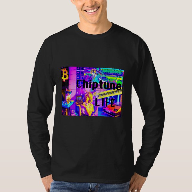 Camiseta Vida Chiptune (Anverso)