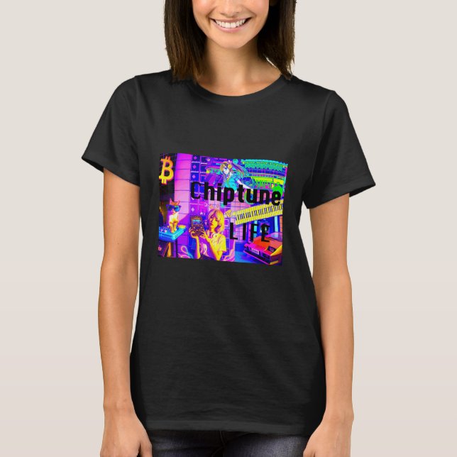 Camiseta Vida Chiptune (Anverso)