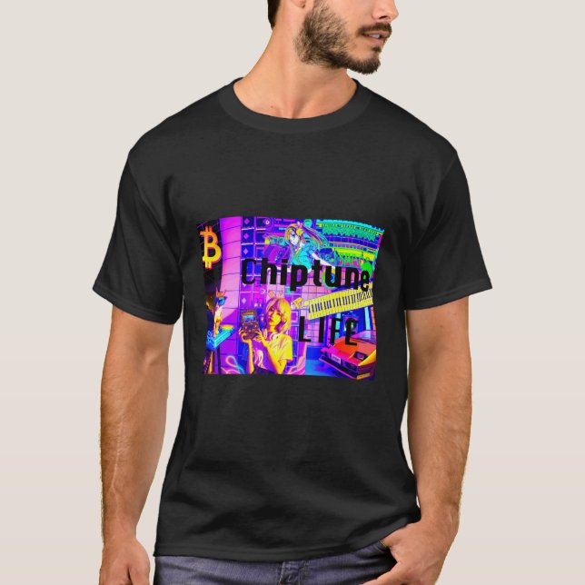 Camiseta Vida Chiptune (Anverso)