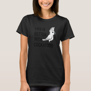Camiseta Vida Con Cockatoos Cute Parakeet Animal Exótico