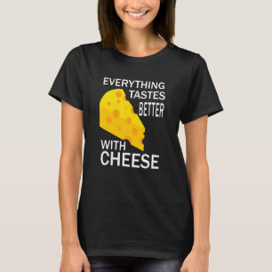 Camiseta Vida Con Comida Ecológica De Queso Comer Queso