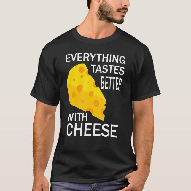 Camiseta Vida Con Comida Ecológica De Queso Comer Queso (Anverso)