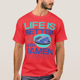 Camiseta Vida con fideos de Ramen Cultura de la comida Japó