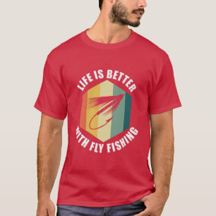 Camiseta Vida Con Pesca De Mosca Naturaleza Anglerman Pesca