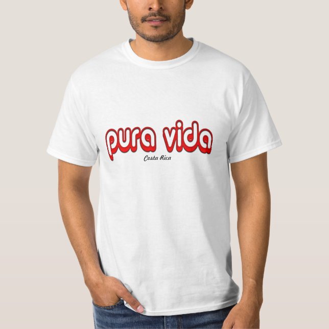 Camiseta Vida, Costa Rica (Anverso)