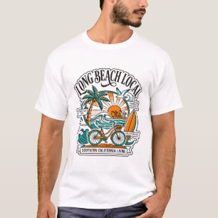 Camiseta Vida costera local en Long Beach, California