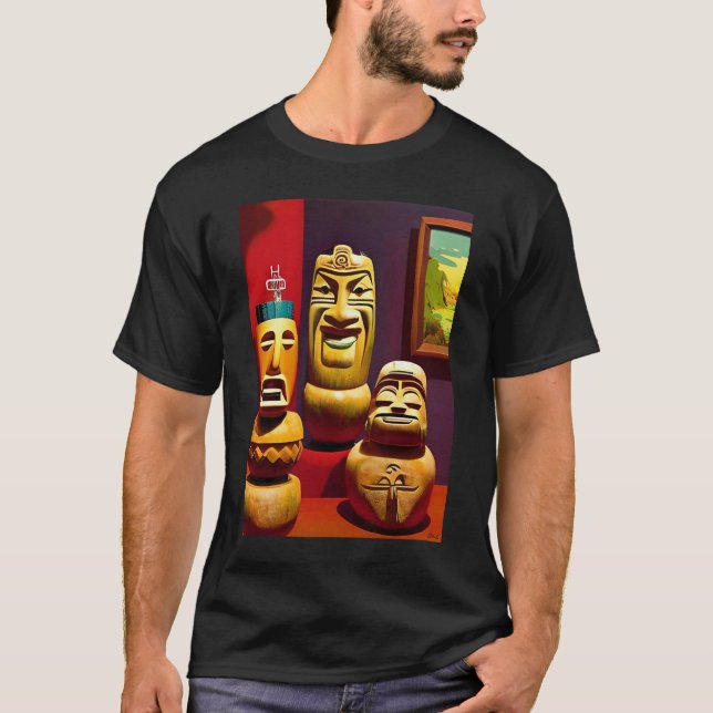 Camiseta Vida cubierta de Tiki, Ken Gage Art (Anverso)