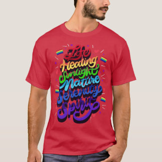 Camiseta Vida Curando Luz Solar Naturaleza Serenity Spirit