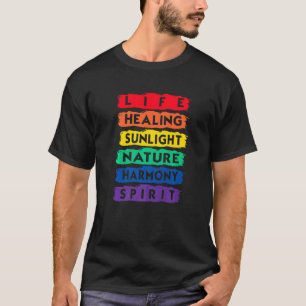 Camiseta Vida Curando Naturaleza Harmoney Spirit Bandera Lg