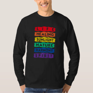Camiseta Vida Curando Naturaleza Harmoney Spirit Bandera Lg
