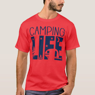 Camiseta Vida de acampada Chicas amantes de la acampada div