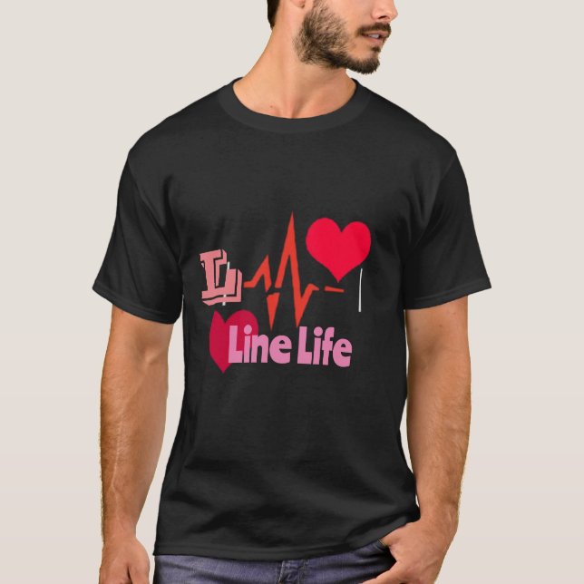 Camiseta Vida de amor dura: diseño Inspirador Imprimir cami (Anverso)