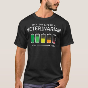 Camiseta Vida de batería de un veterano amigo Vet Tech Bu